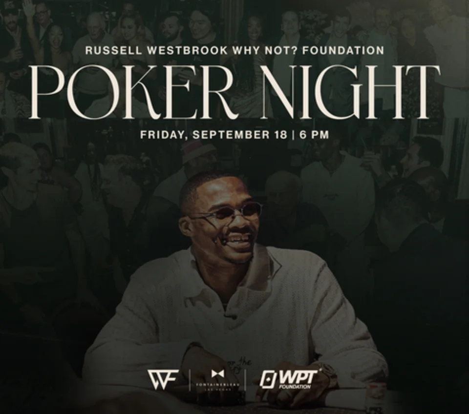Fontainebleau Lands Russell Westbrook's Charity Poker Night logo