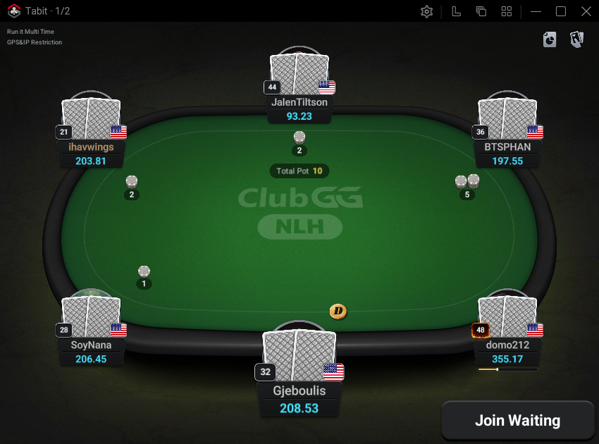 Mid stakes NLHE.