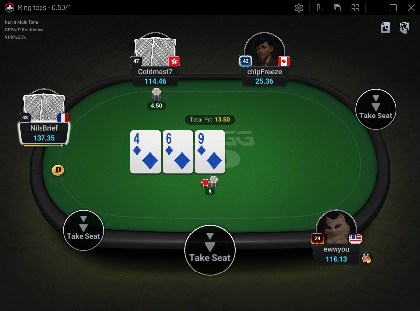 Low stakes NLHE