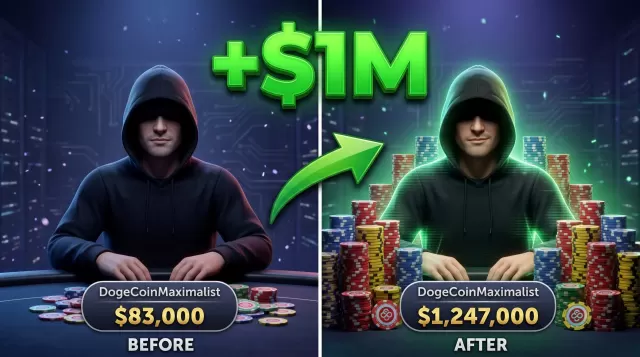 DogeCoinMaximalist Wins Over $1,000,000 in a Single Day on CoinPoker