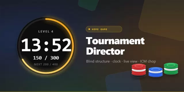 Free Home Game Poker Tournament Clock & Blind Structure Tool